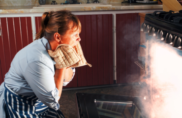 Kitchen fire kitchen oven fire